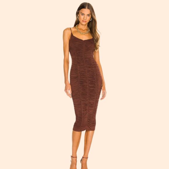 Michael Costello Freya Midi Dress - Picture 1 of 8